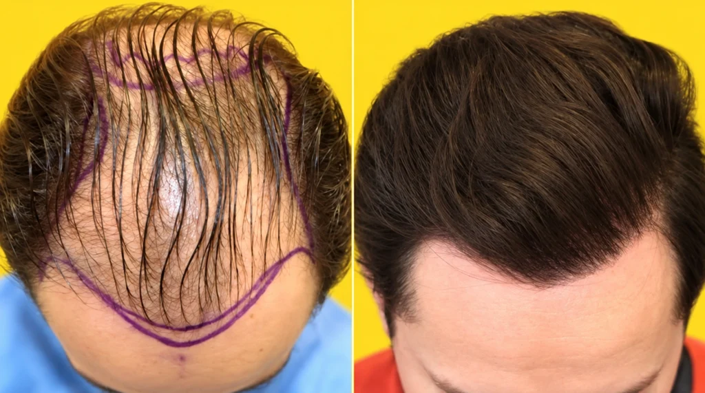 3,000 Grafts — Frontal Zone and Crown